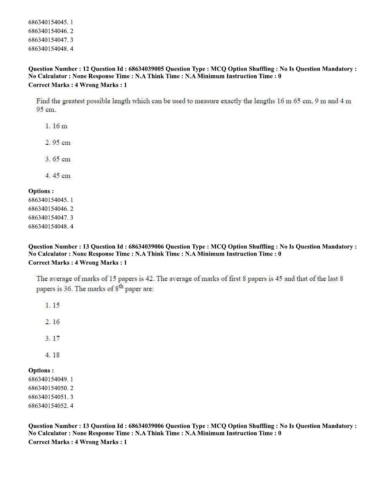 CUET PG 2023: COQP15 – M.Ed. (Eng) - Shift 2 (25-06-2023) Question Paper - Page 13