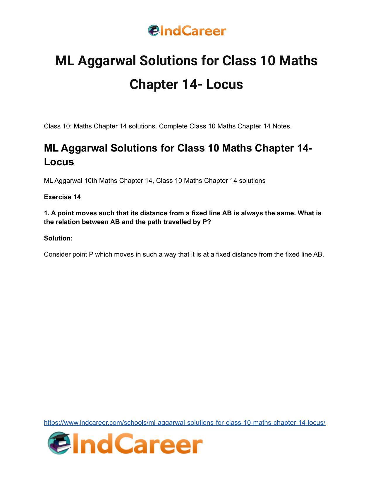 ML Aggarwal Solutions for Class 10 Maths Chapter 14- Locus - Page 2