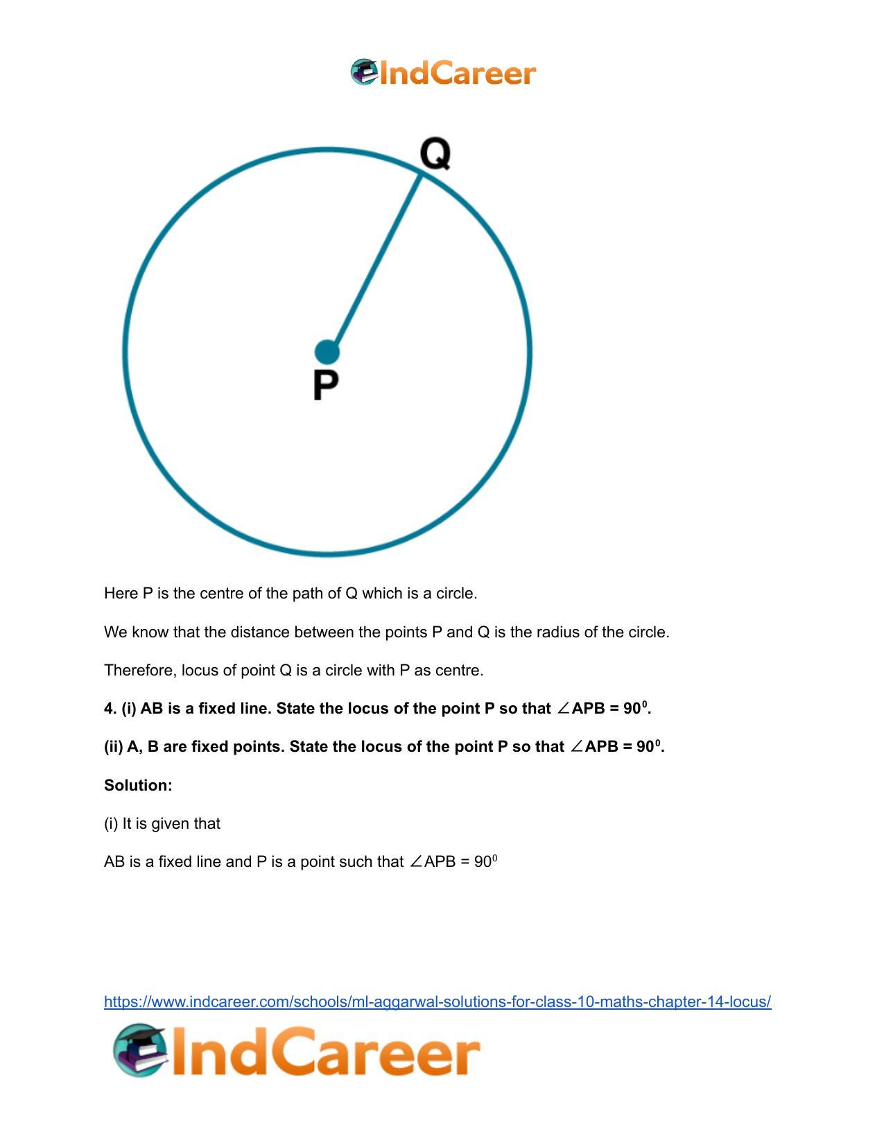 ML Aggarwal Solutions for Class 10 Maths Chapter 14- Locus - Page 6