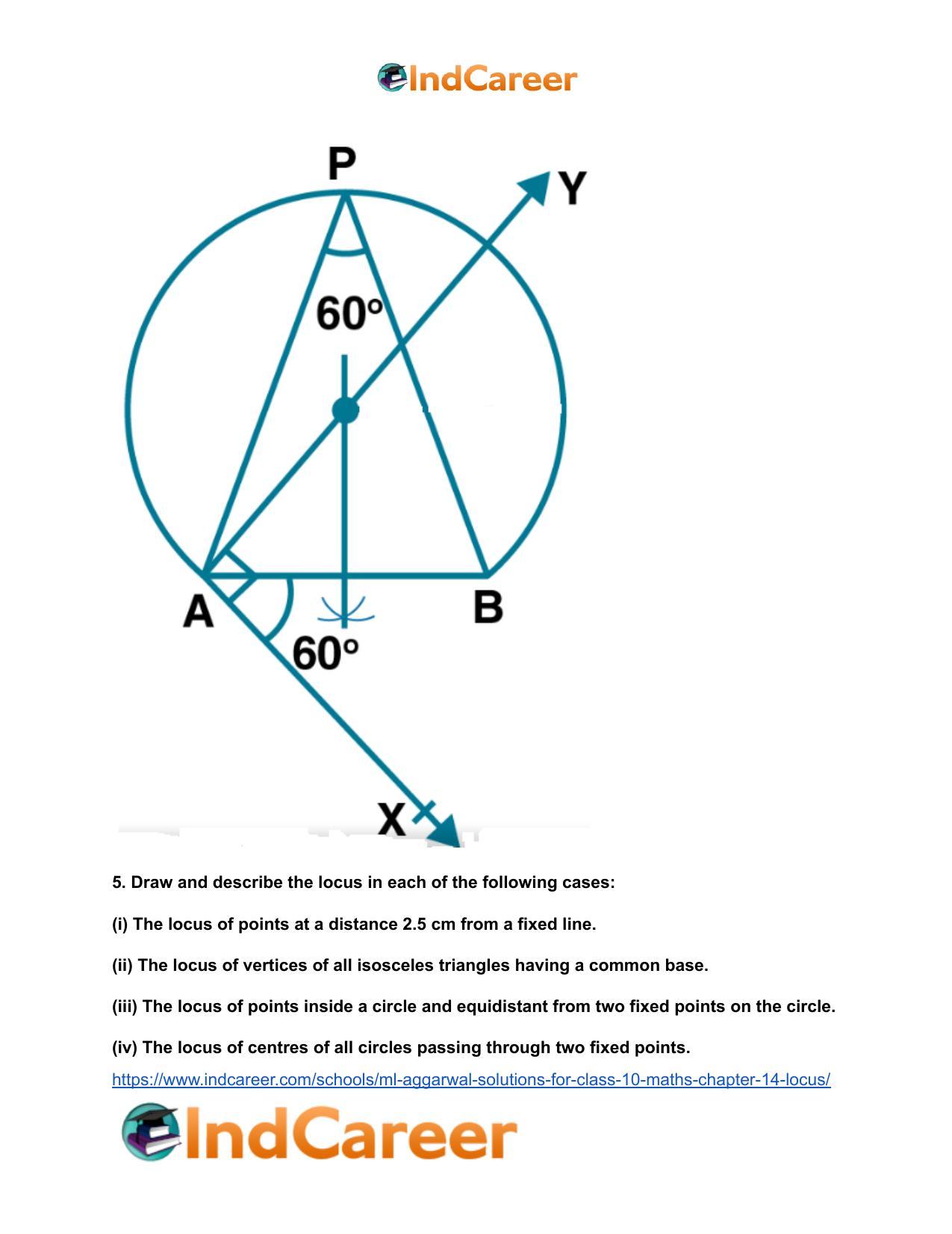 ML Aggarwal Solutions for Class 10 Maths Chapter 14- Locus - Page 8