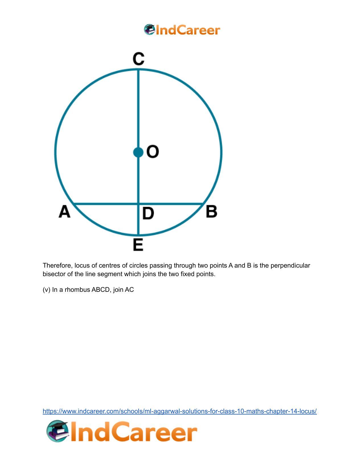 ML Aggarwal Solutions for Class 10 Maths Chapter 14- Locus - Page 12