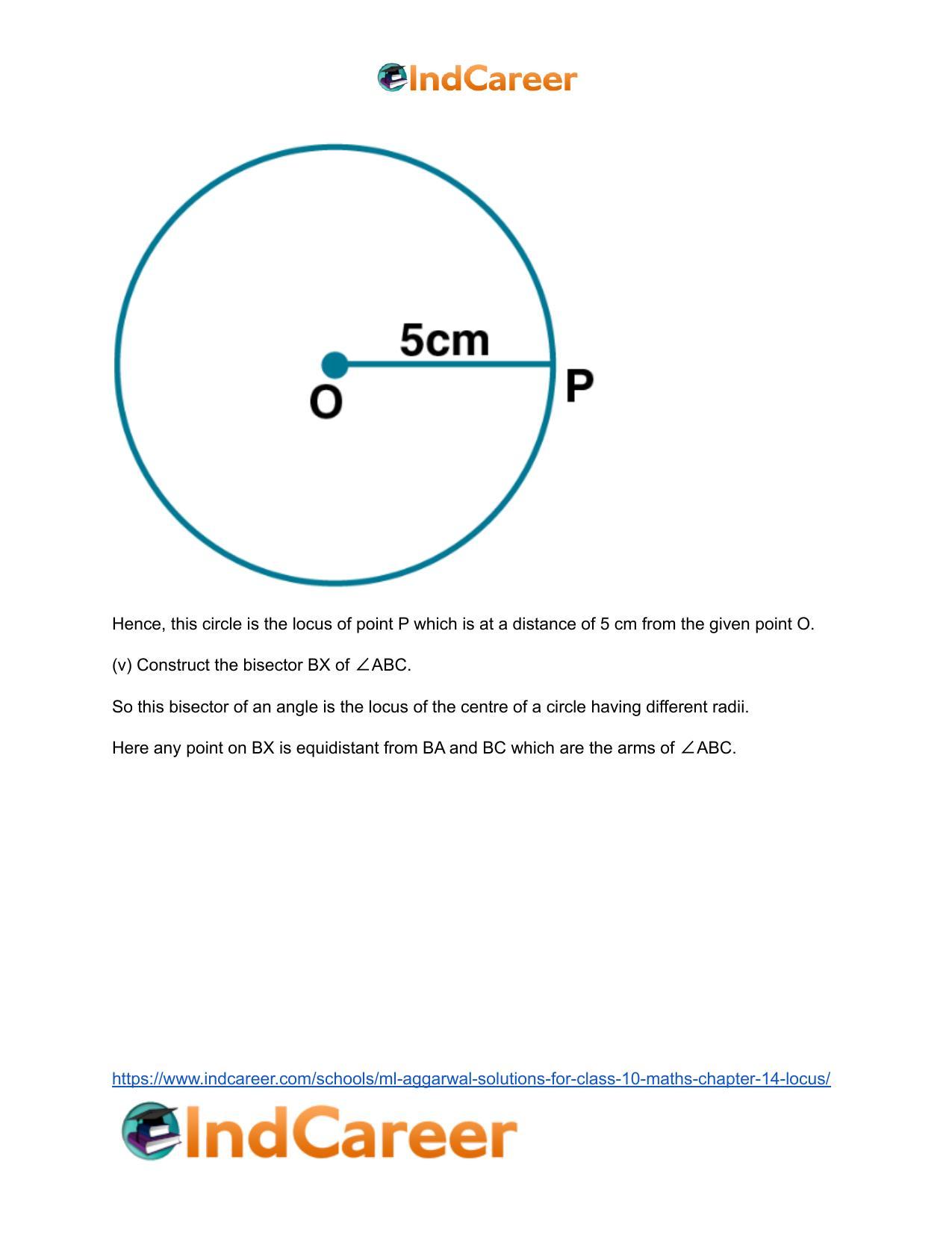 ML Aggarwal Solutions for Class 10 Maths Chapter 14- Locus - Page 19