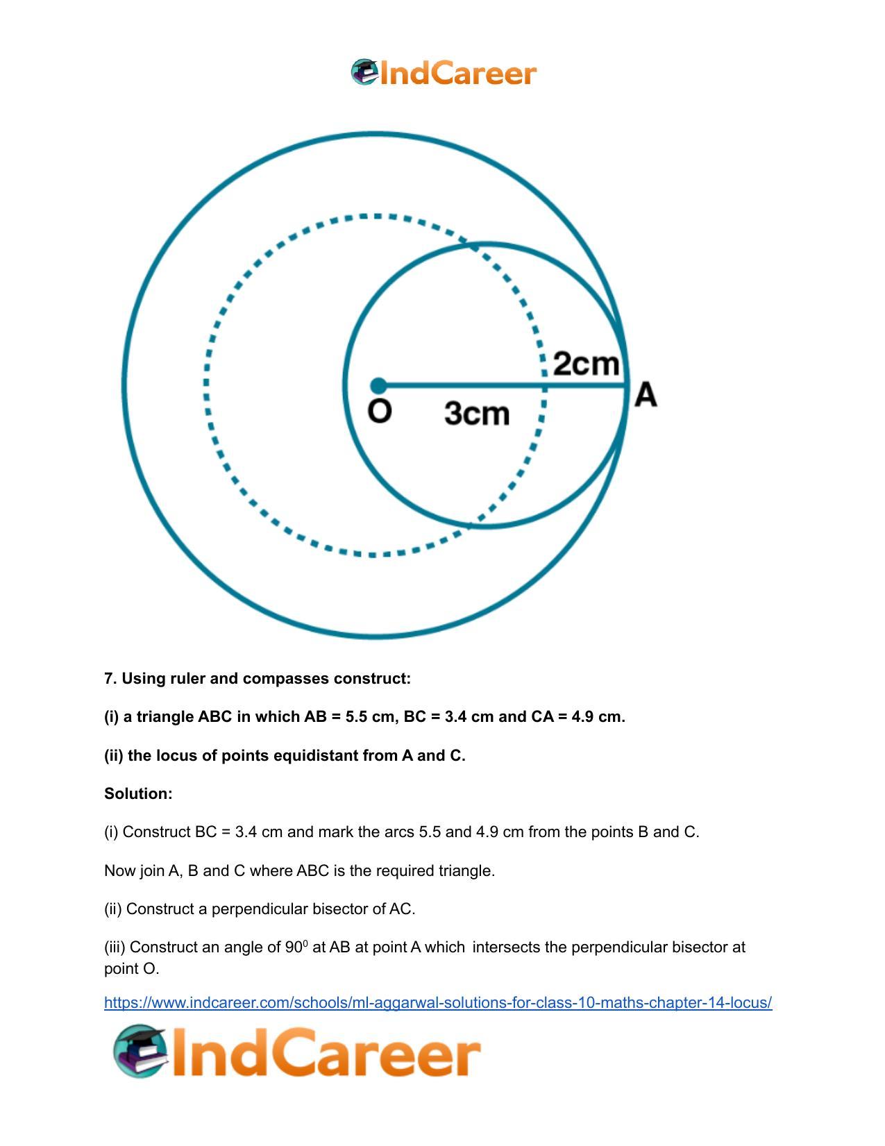 ML Aggarwal Solutions for Class 10 Maths Chapter 14- Locus - Page 23