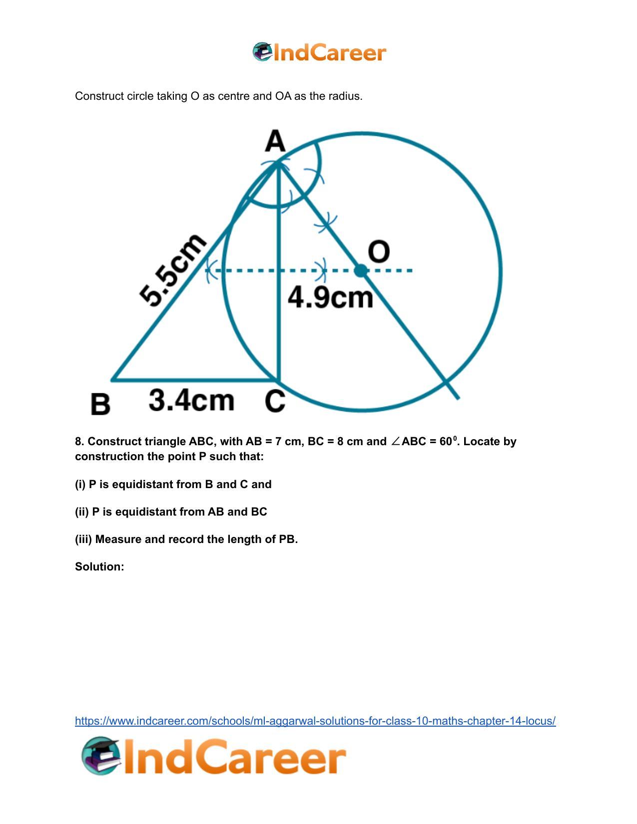 ML Aggarwal Solutions for Class 10 Maths Chapter 14- Locus - Page 24
