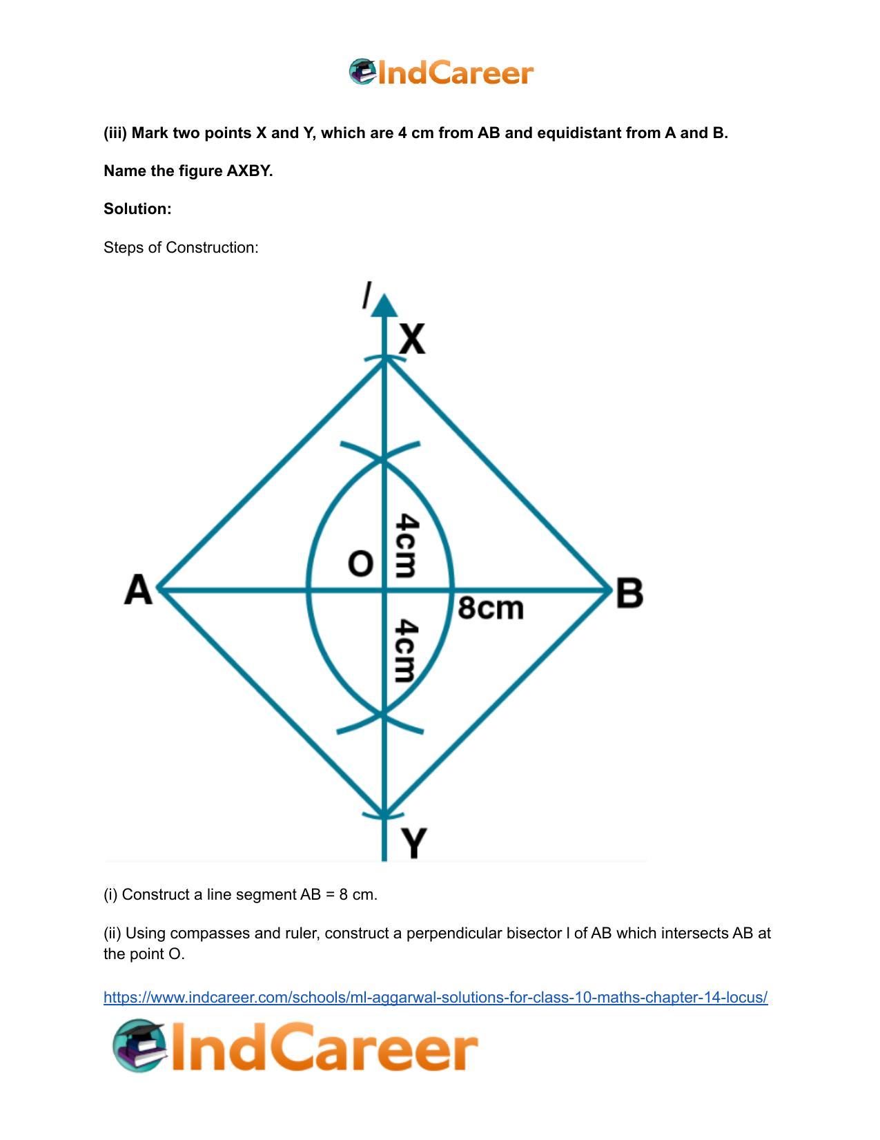 ML Aggarwal Solutions for Class 10 Maths Chapter 14- Locus - Page 26