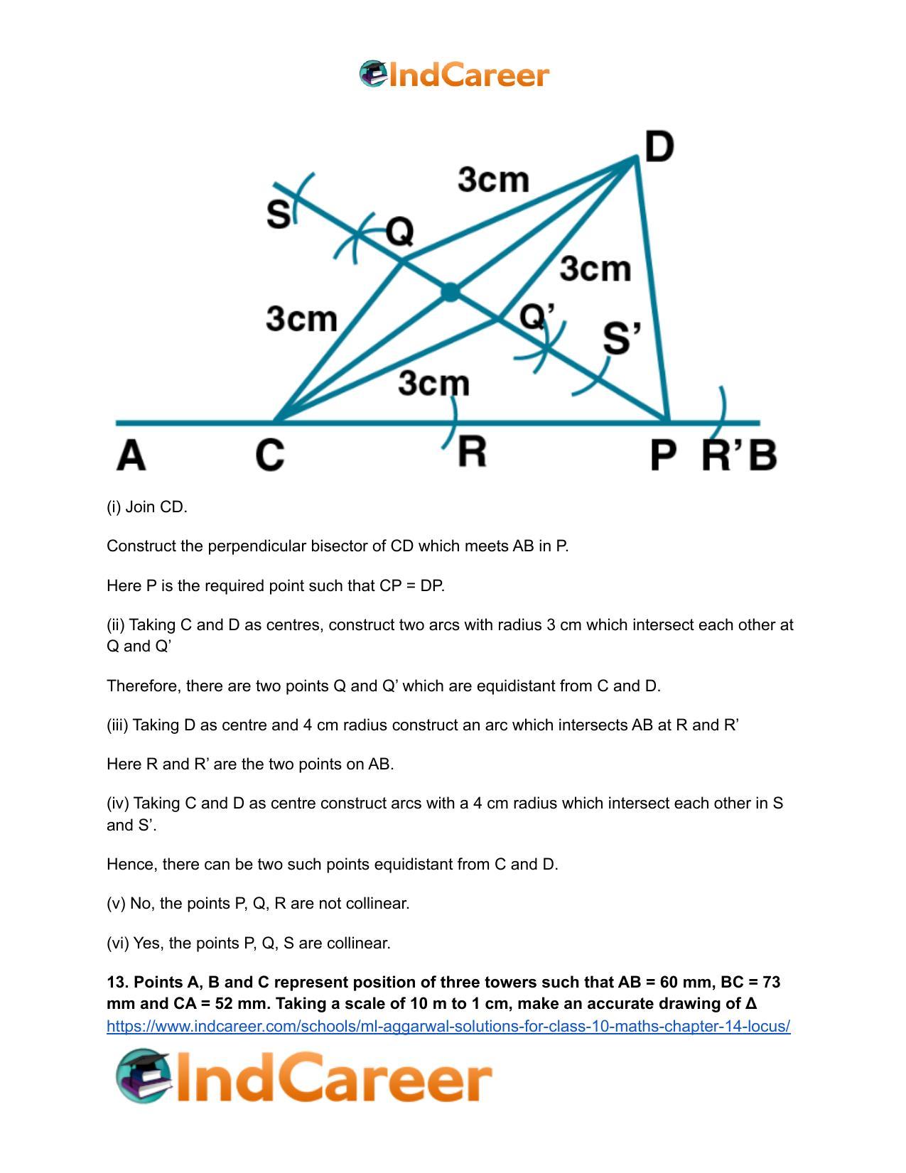 ML Aggarwal Solutions for Class 10 Maths Chapter 14- Locus - Page 32