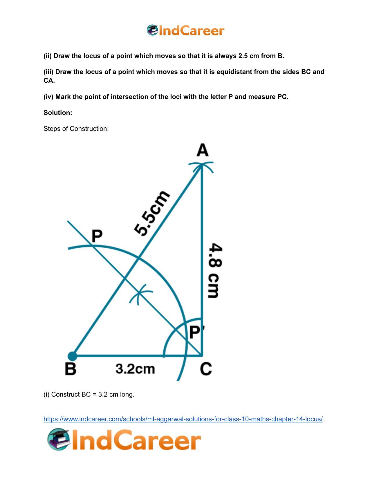 ML Aggarwal Solutions for Class 10 Maths Chapter 14- Locus - Page 38