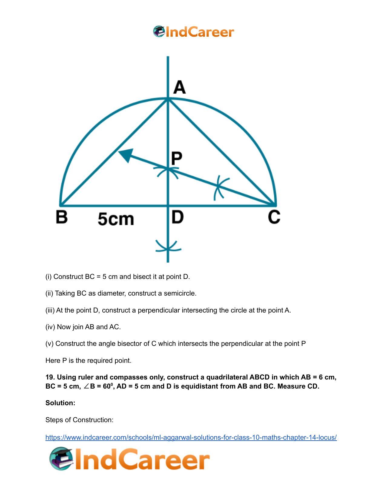 ML Aggarwal Solutions for Class 10 Maths Chapter 14- Locus - Page 40