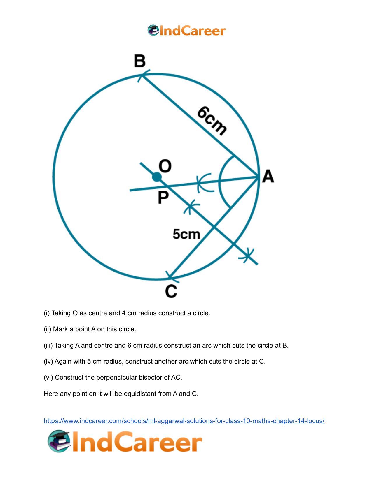 ML Aggarwal Solutions for Class 10 Maths Chapter 14- Locus - Page 44