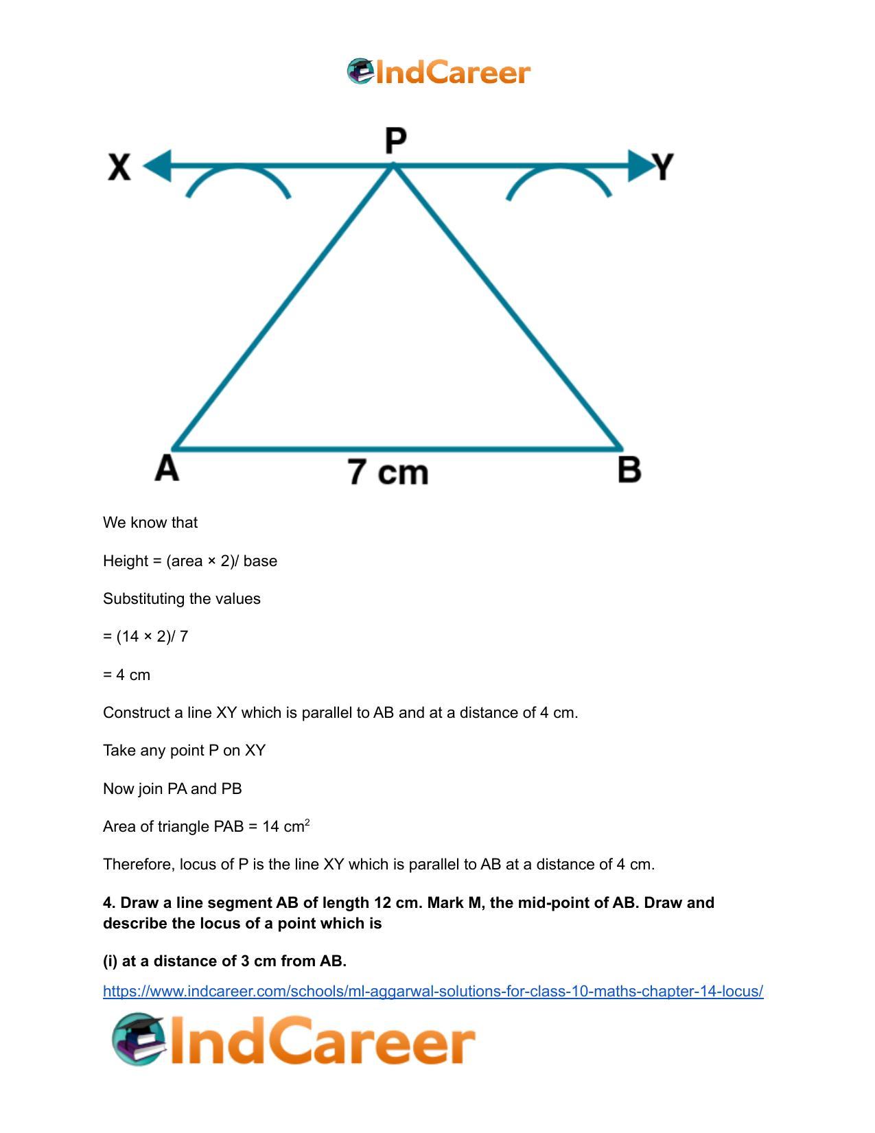 ML Aggarwal Solutions for Class 10 Maths Chapter 14- Locus - Page 49