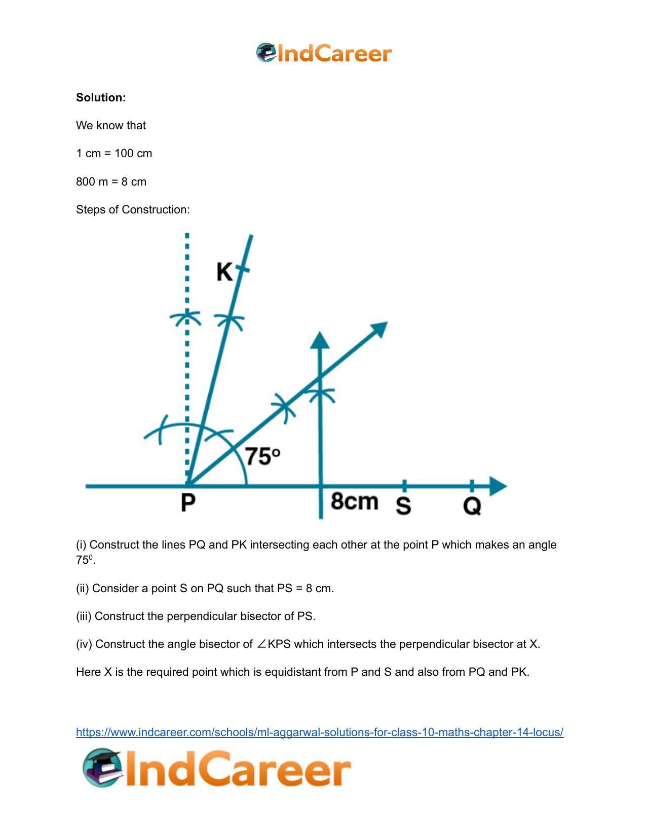 ML Aggarwal Solutions for Class 10 Maths Chapter 14- Locus - Page 52