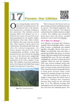 NCERT Book for Class 7 Science: Chapter 17-Forests: Our Lifeline