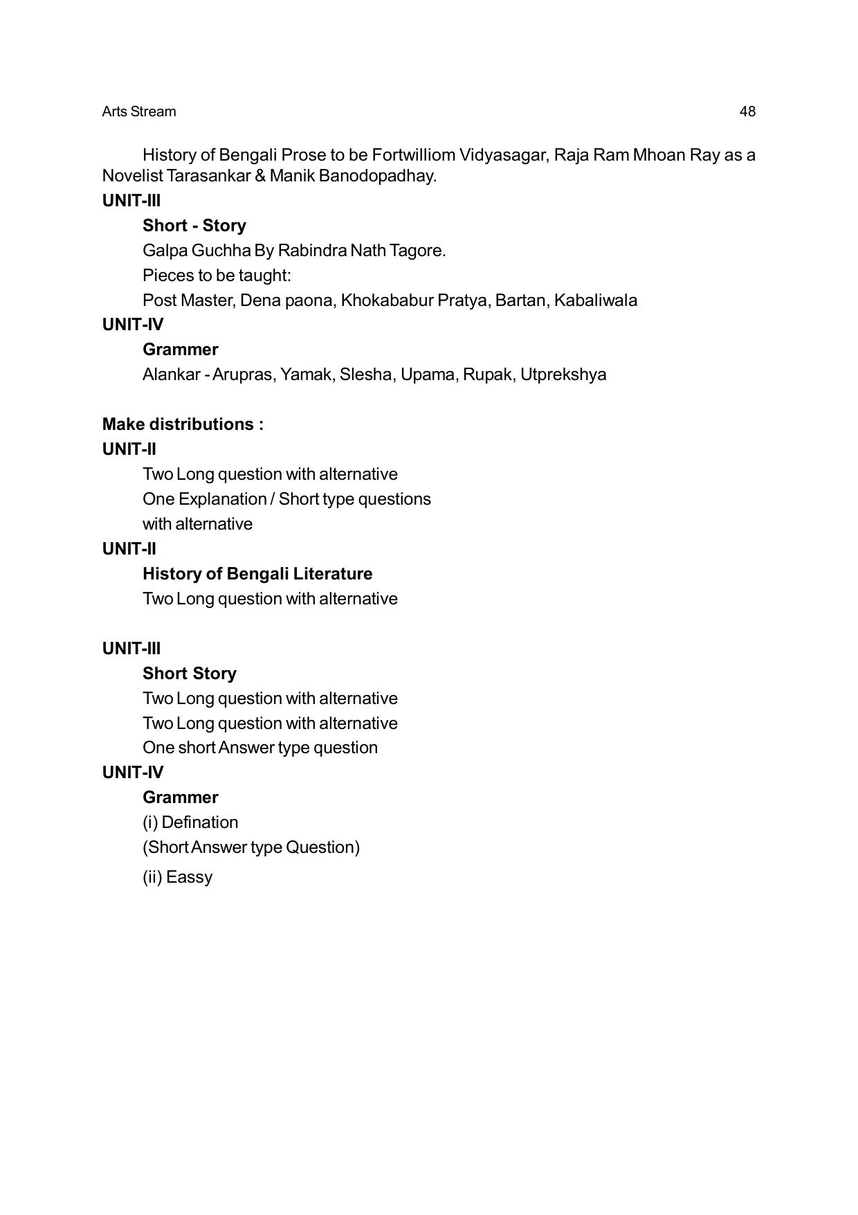 Odisha Board Class 12 Syllabus for Arts - Page 48