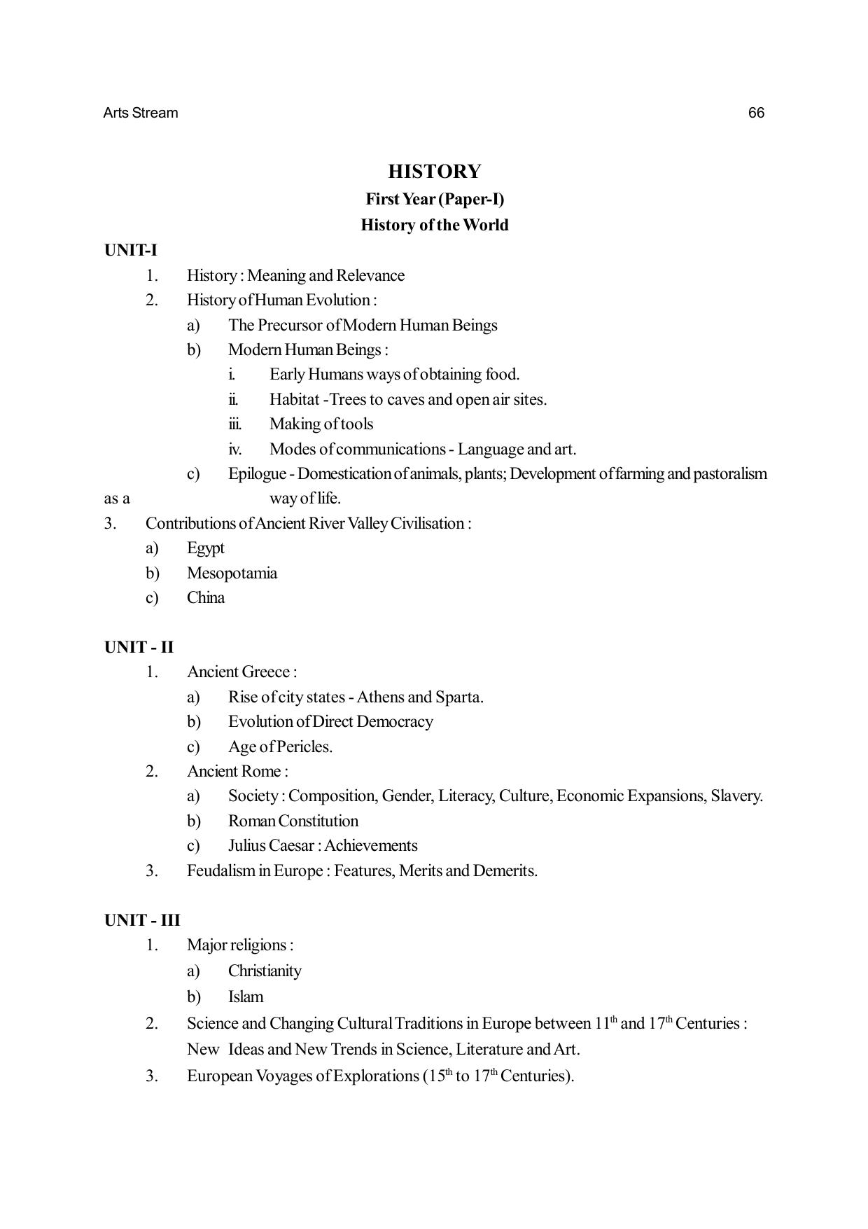 Odisha Board Class 12 Syllabus for Arts - Page 66