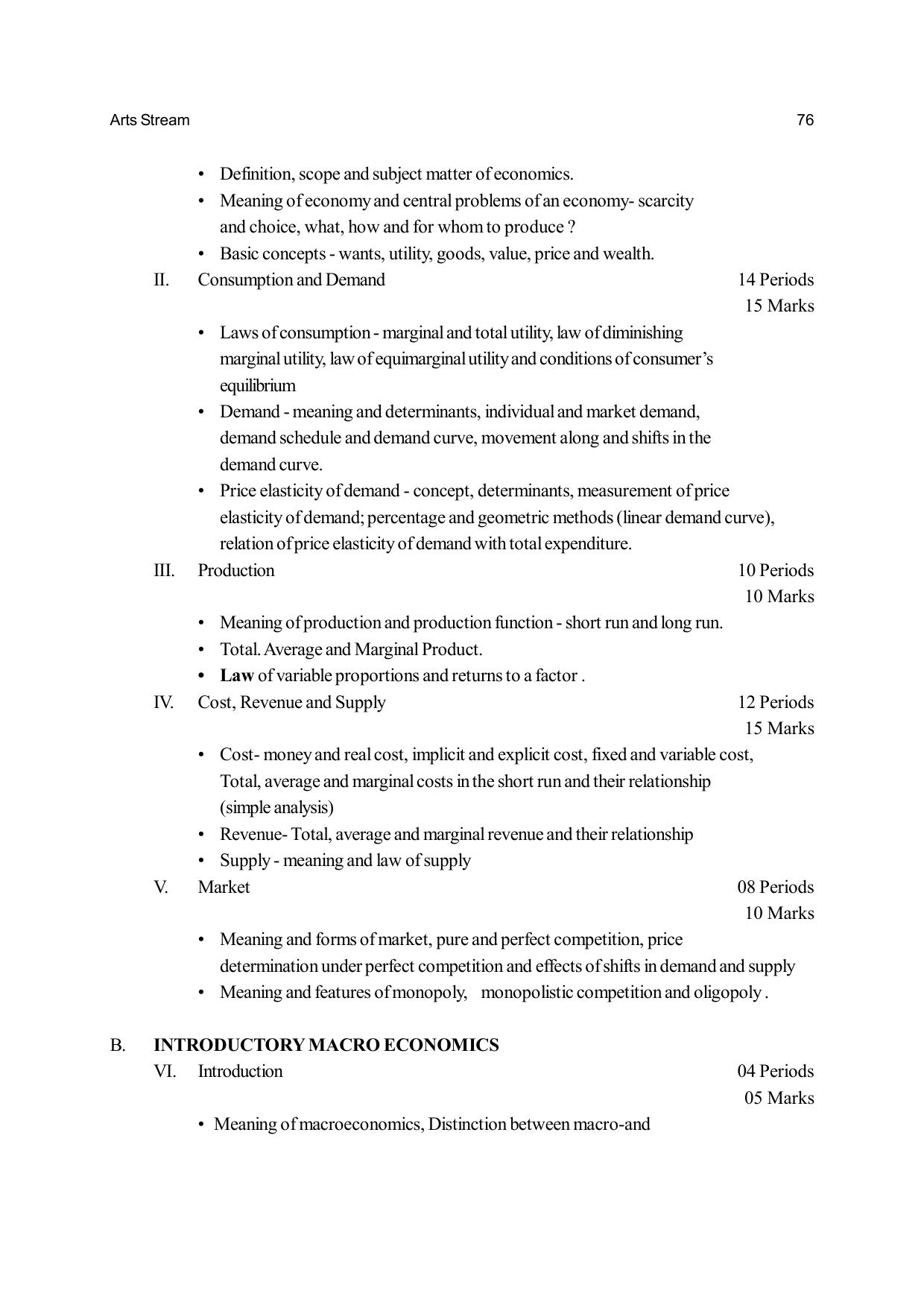 Odisha Board Class 12 Syllabus for Arts - Page 76