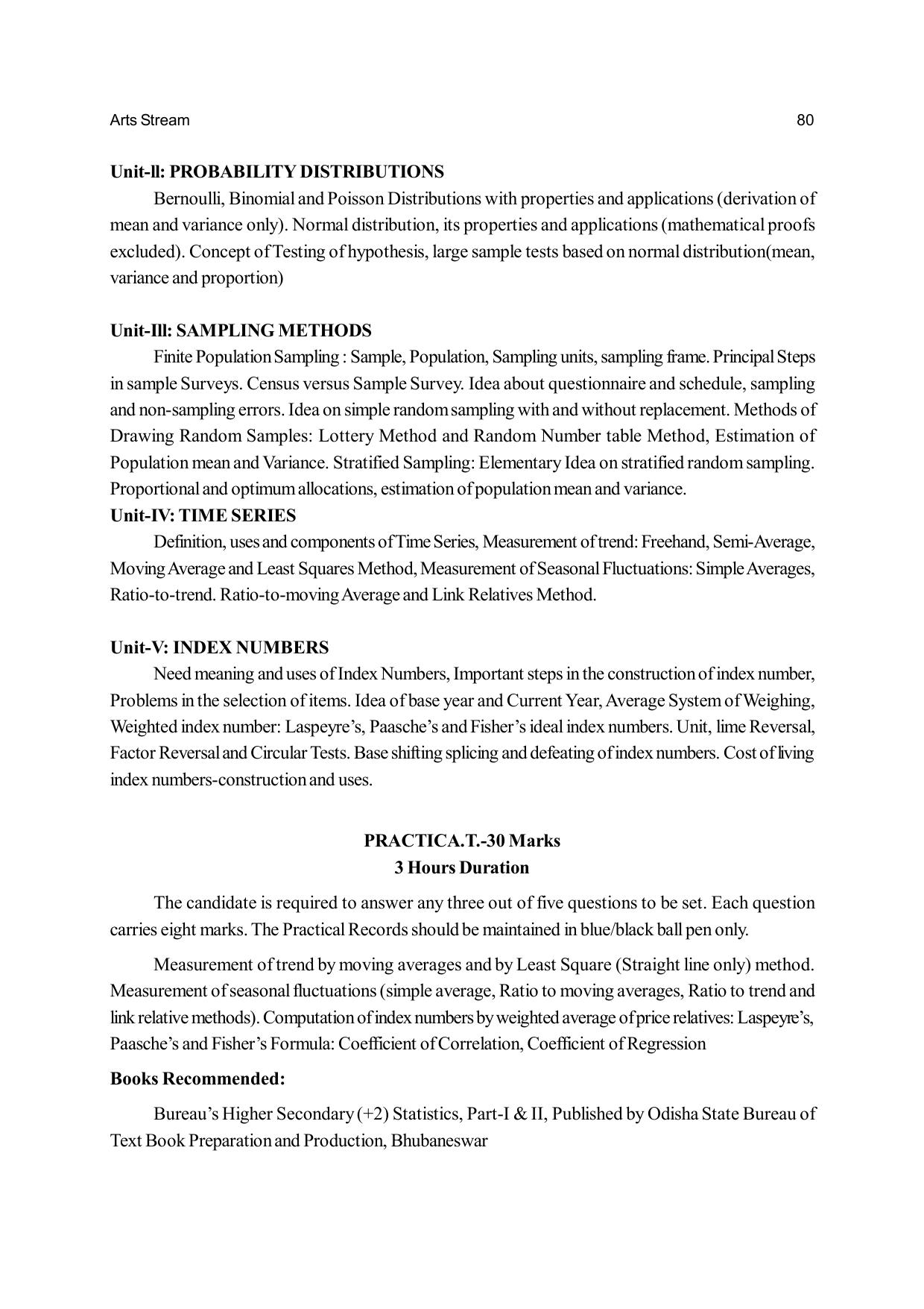 Odisha Board Class 12 Syllabus for Arts - Page 80