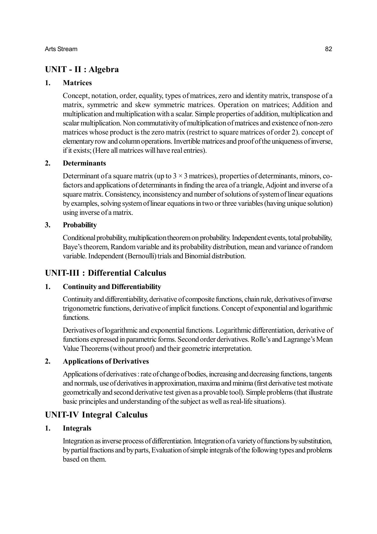 Odisha Board Class 12 Syllabus for Arts - Page 82
