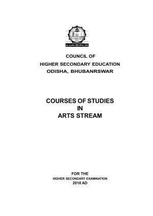 Odisha Board Class 12 Syllabus for Arts