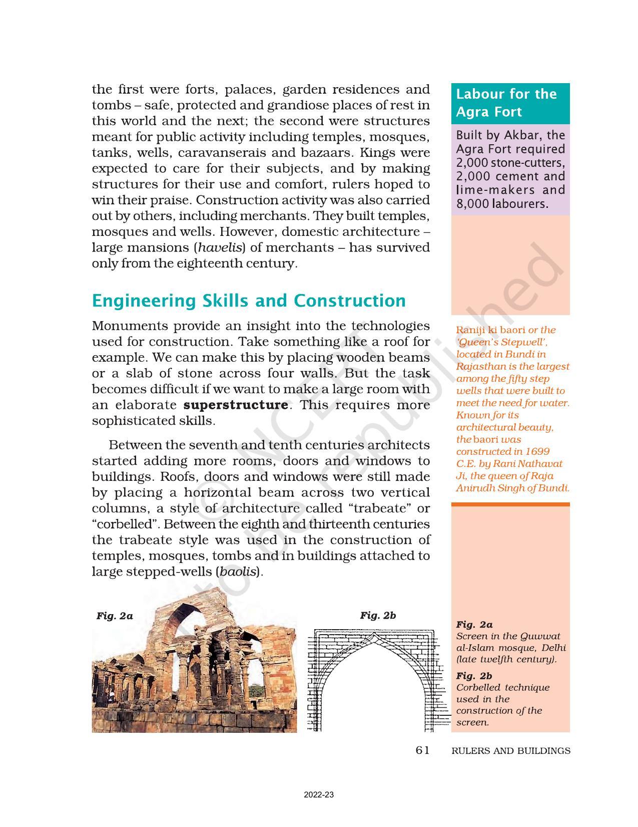 NCERT Book for Class 7 Social Science(History): Chapter 5-Rulers and Buildings - Page 2