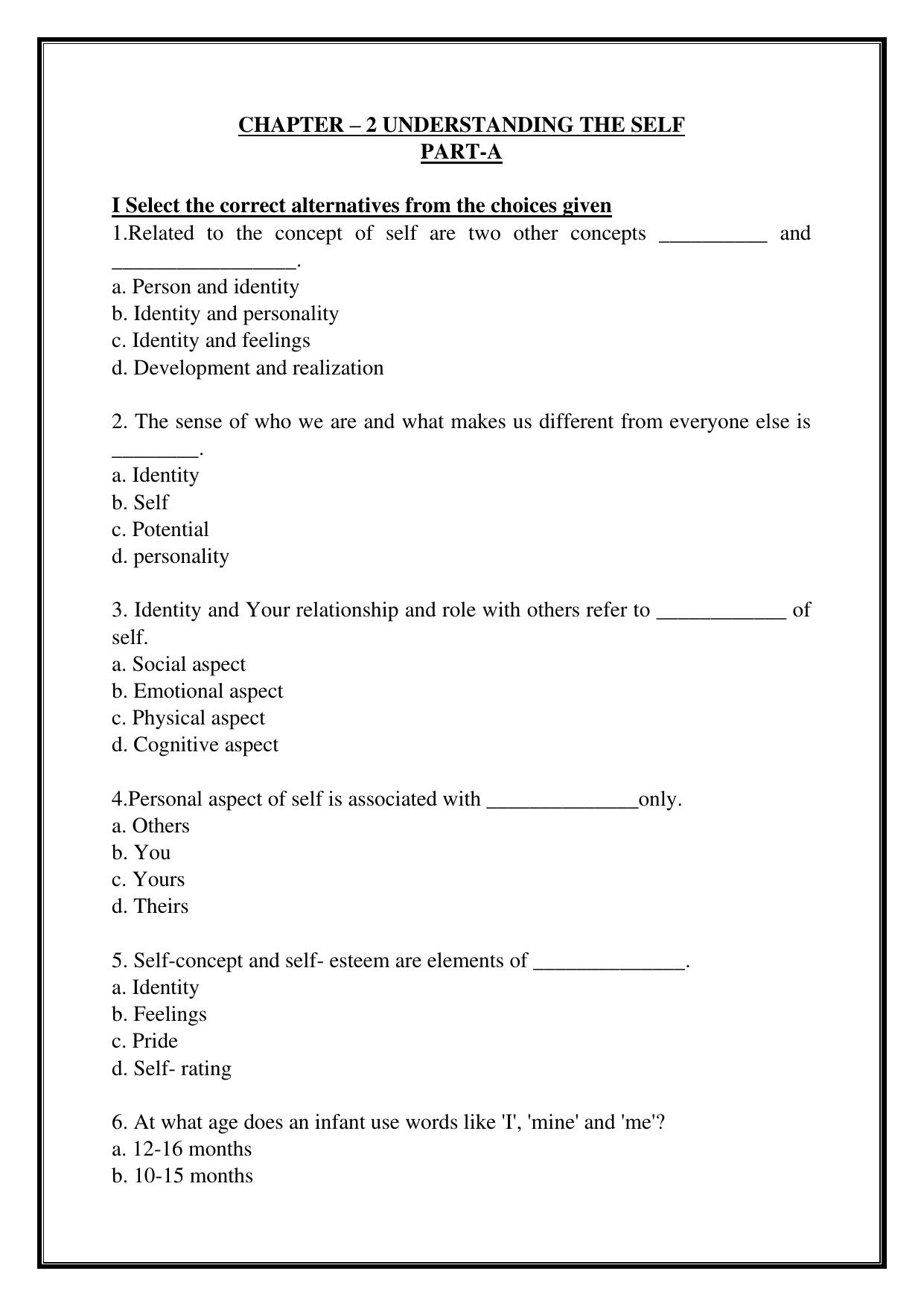 Karnataka 1st PUC Question Bank 2025 - Home Science - Page 6