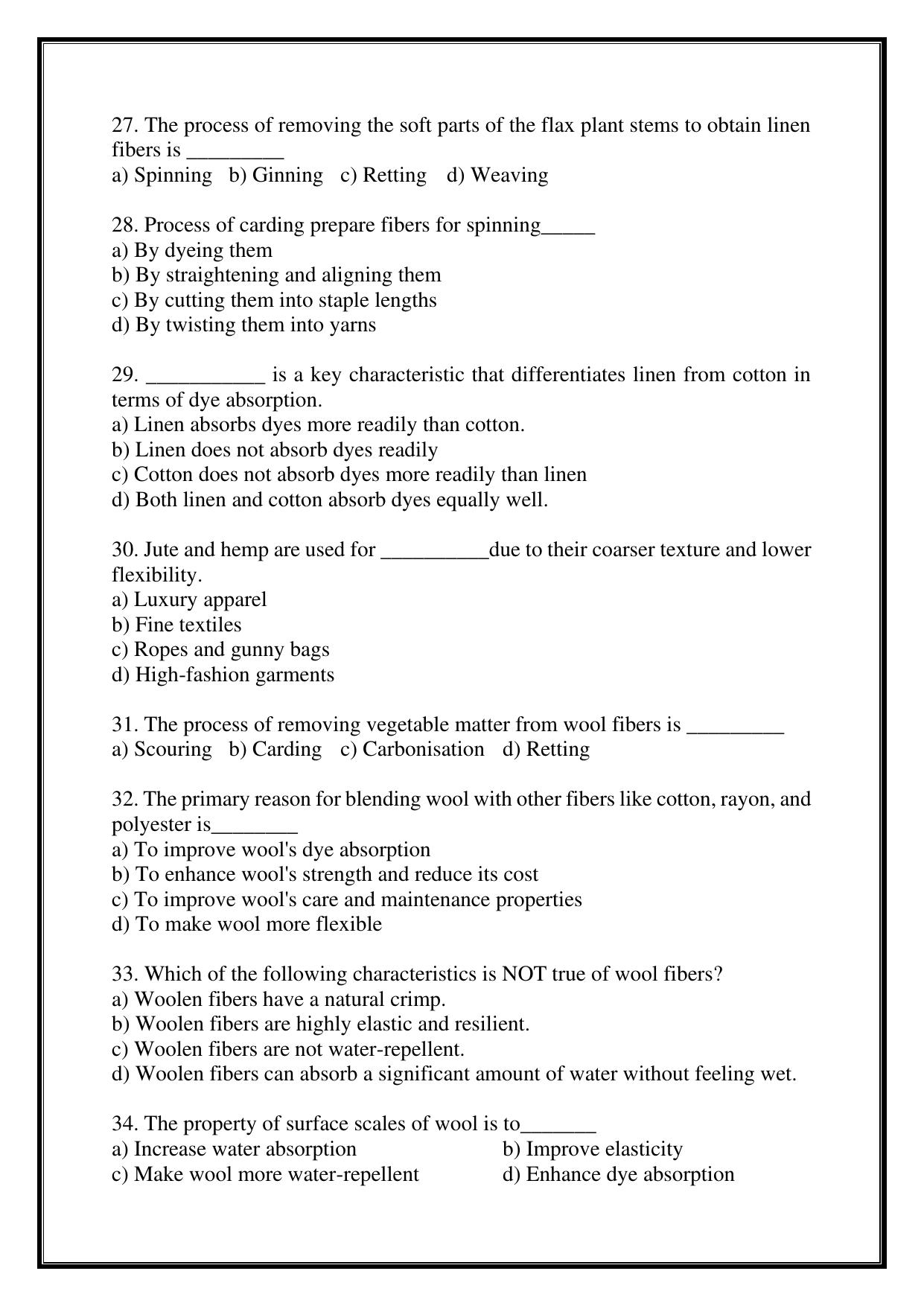 Karnataka 1st PUC Question Bank 2025 - Home Science - Page 25