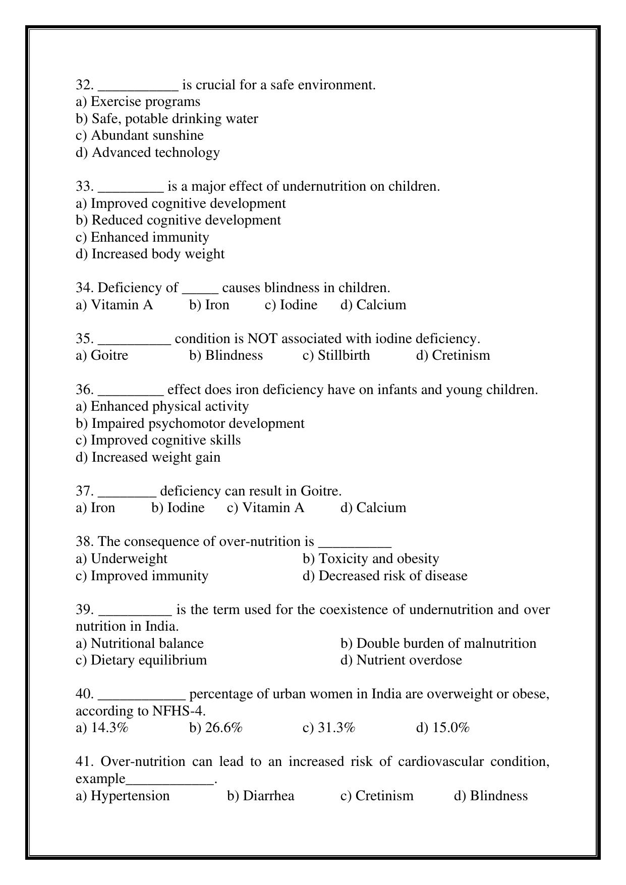 Karnataka 1st PUC Question Bank 2025 - Home Science - Page 43