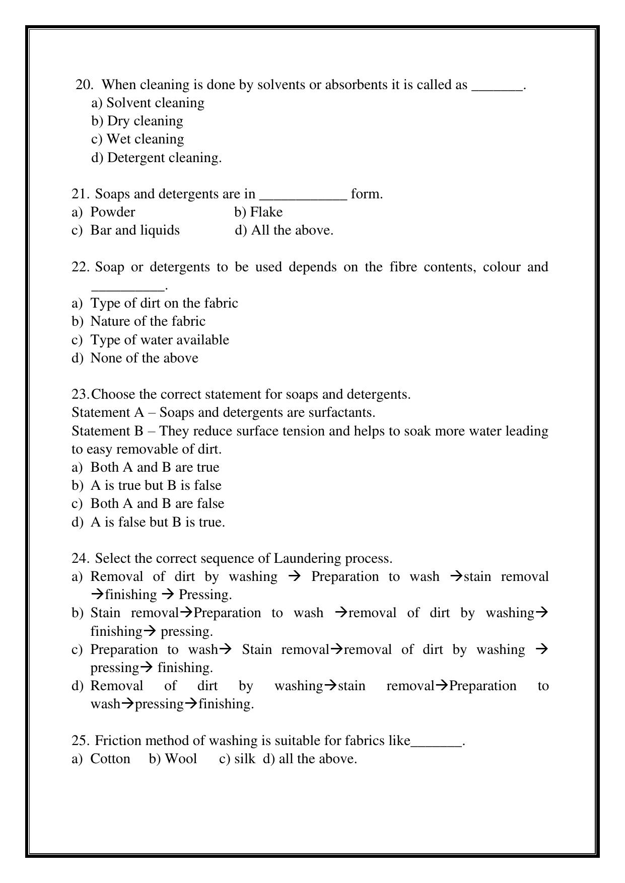 Karnataka 1st PUC Question Bank 2025 - Home Science - Page 74