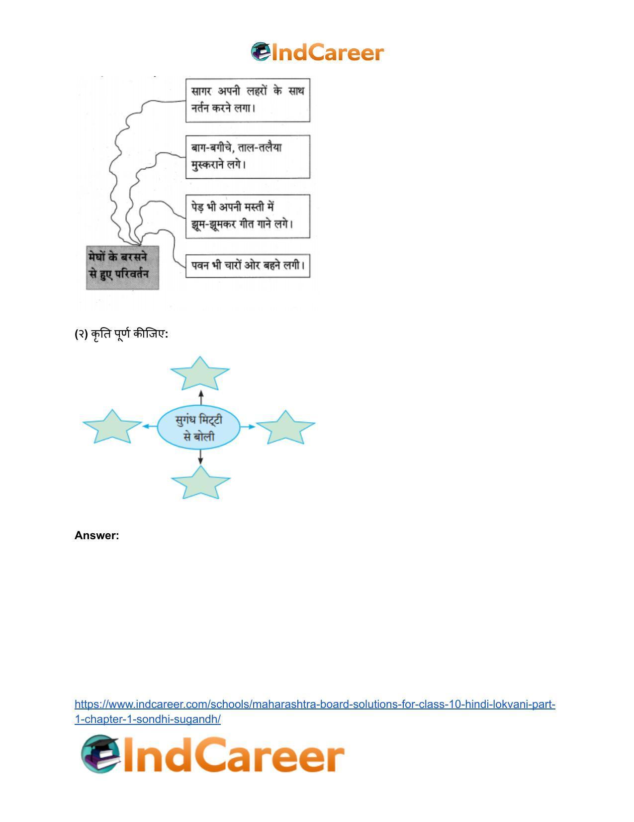 Maharashtra Board Solutions for Class 10- Hindi Lokvani (Part 1): Chapter 1- सोंधी सुगंध - Page 3