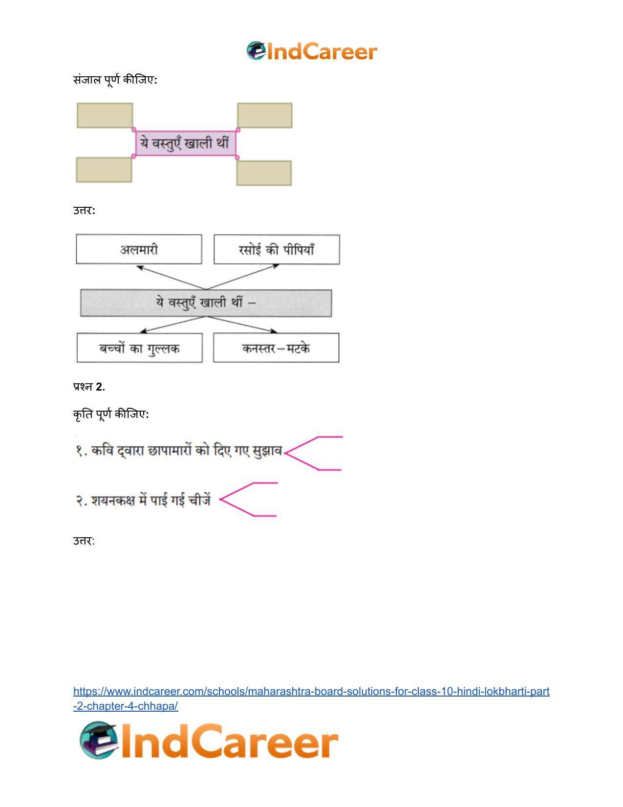 Maharashtra Board Solutions for Class 10- Hindi Lokbharti (Part 2): Chapter 4- छापा - Page 4