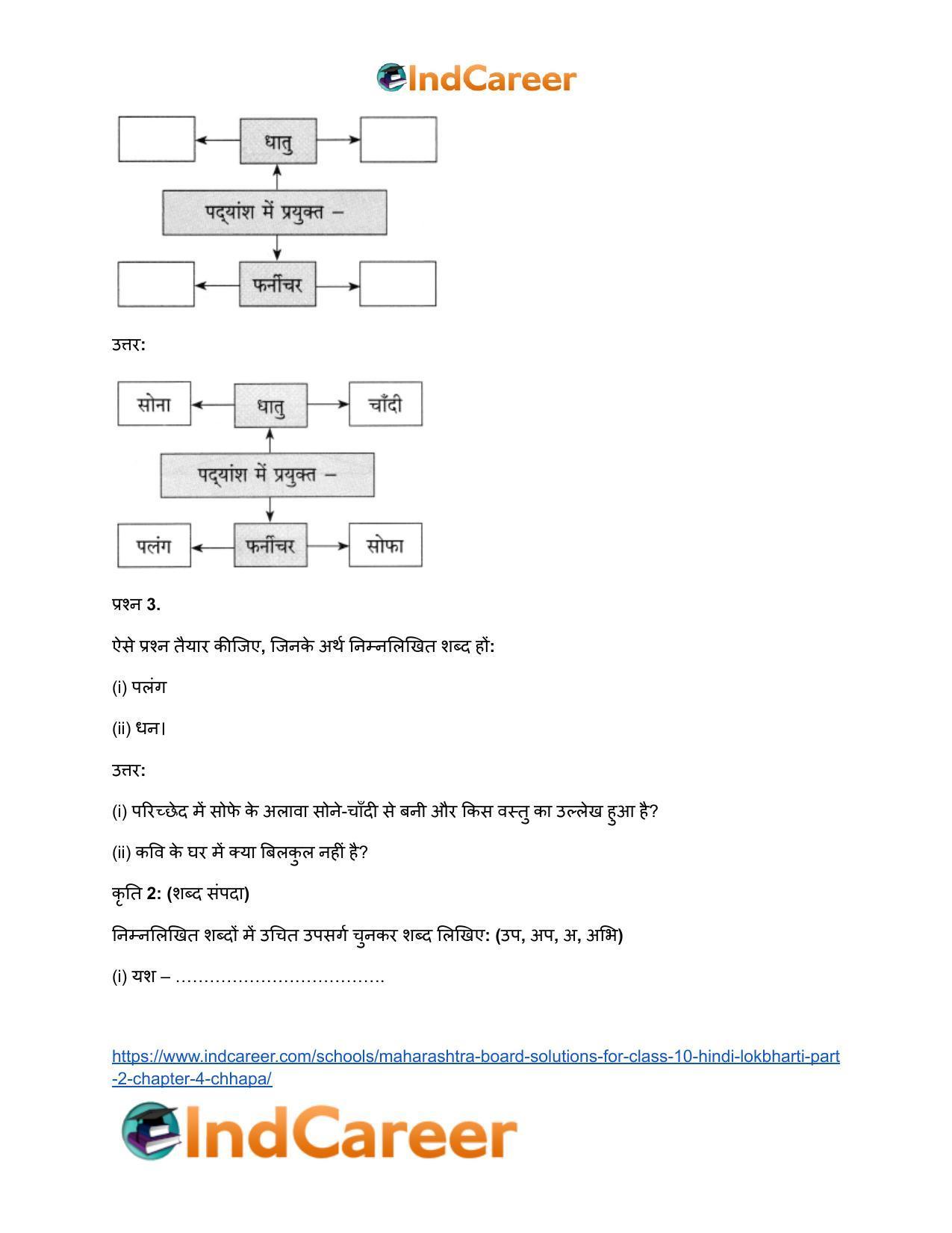 Maharashtra Board Solutions for Class 10- Hindi Lokbharti (Part 2): Chapter 4- छापा - Page 19
