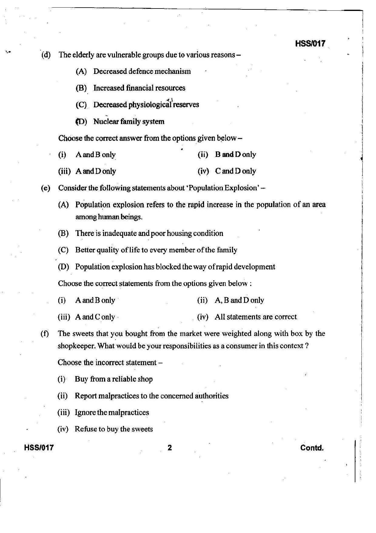 MBSE HSSLC 2023 Arts Question Paper - Page 32