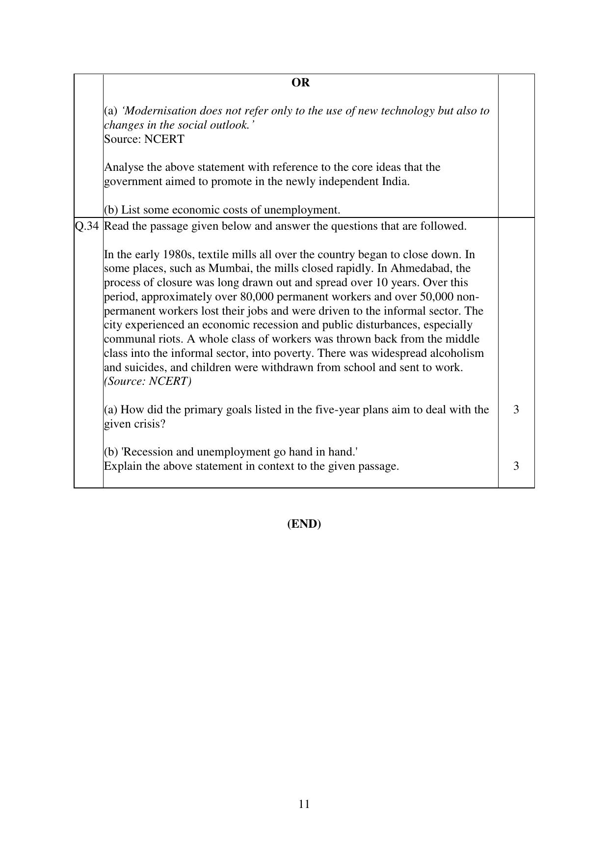CBSE Class 12 Economics Practice Questions 2022-23 - Page 11
