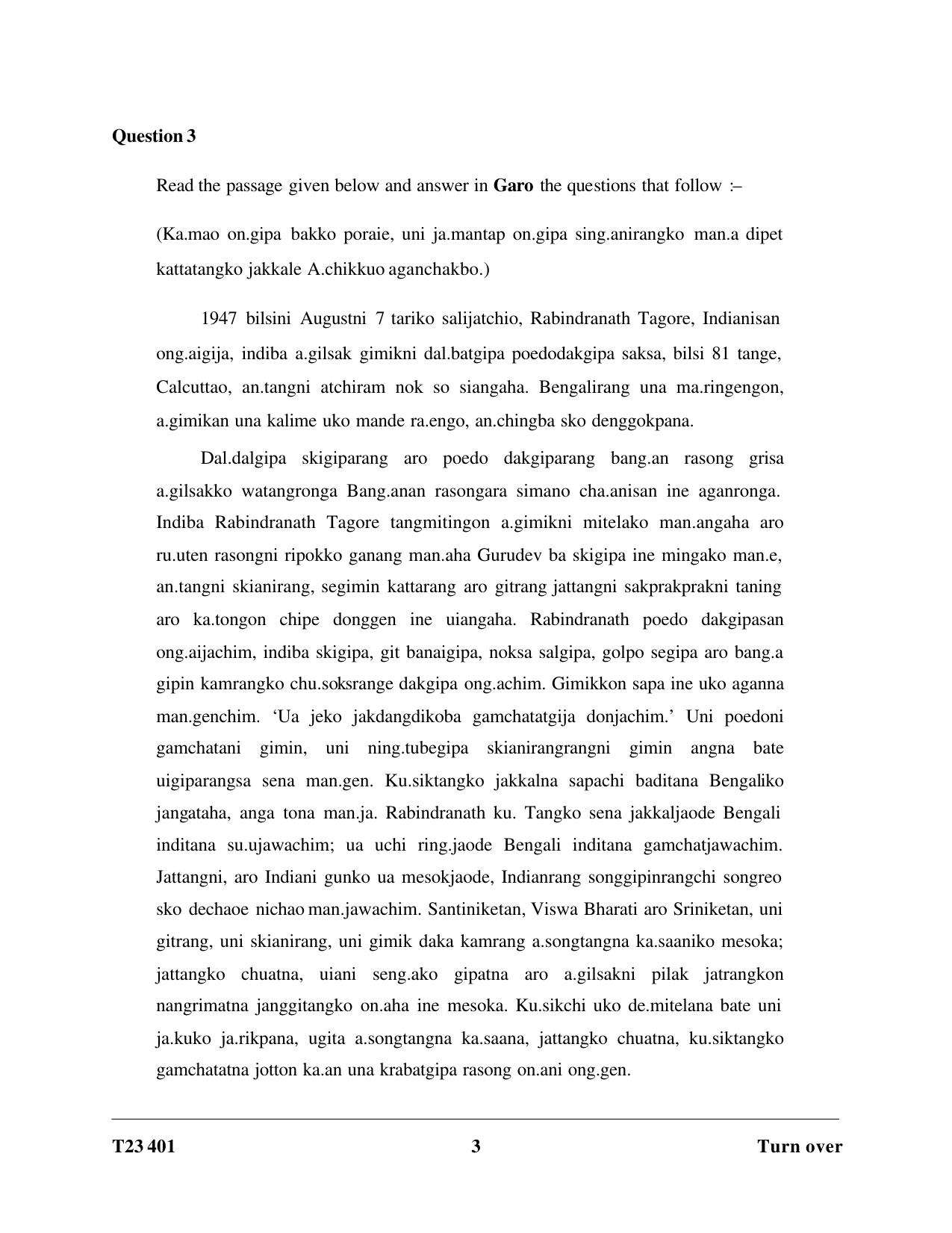ICSE Class 10 GARO 2023 Question Paper - Page 3
