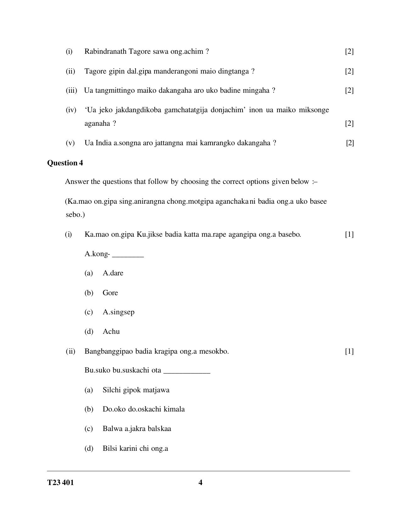 ICSE Class 10 GARO 2023 Question Paper - Page 4