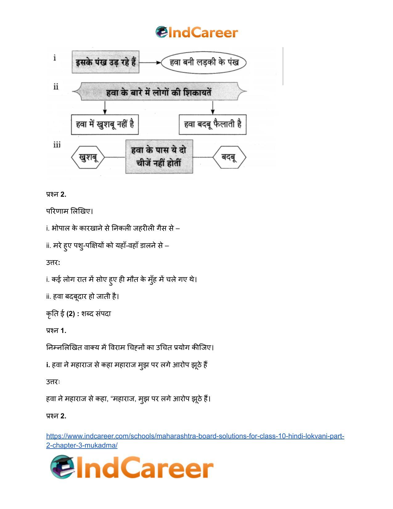 Maharashtra Board Solutions for Class 10- Hindi Lokvani (Part 2): Chapter 3- मुकदमा - Page 21
