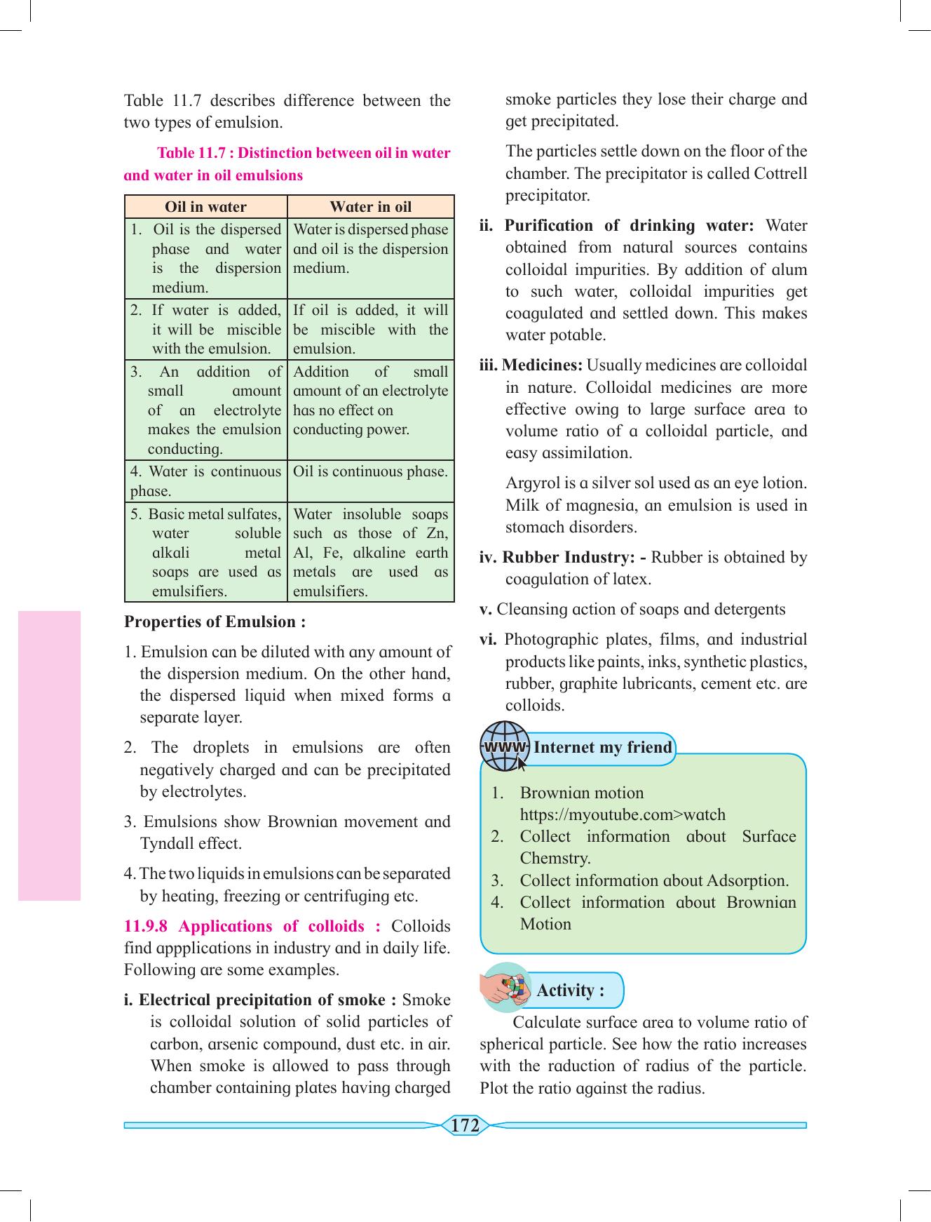 Maharashtra Board Class 11 Chemistry Textbook - Page 182