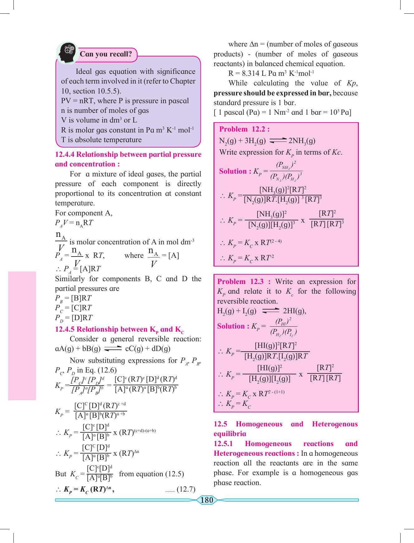 Maharashtra Board Class 11 Chemistry Textbook - Page 190