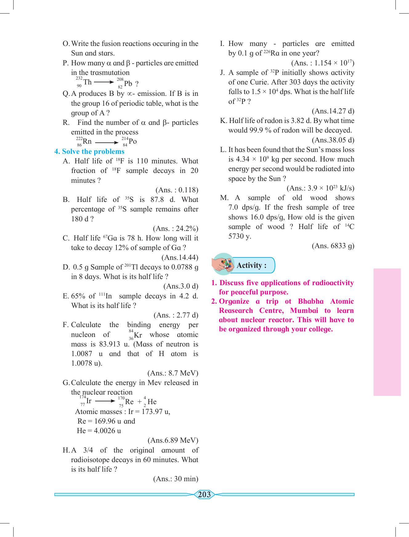 Maharashtra Board Class 11 Chemistry Textbook - Page 213