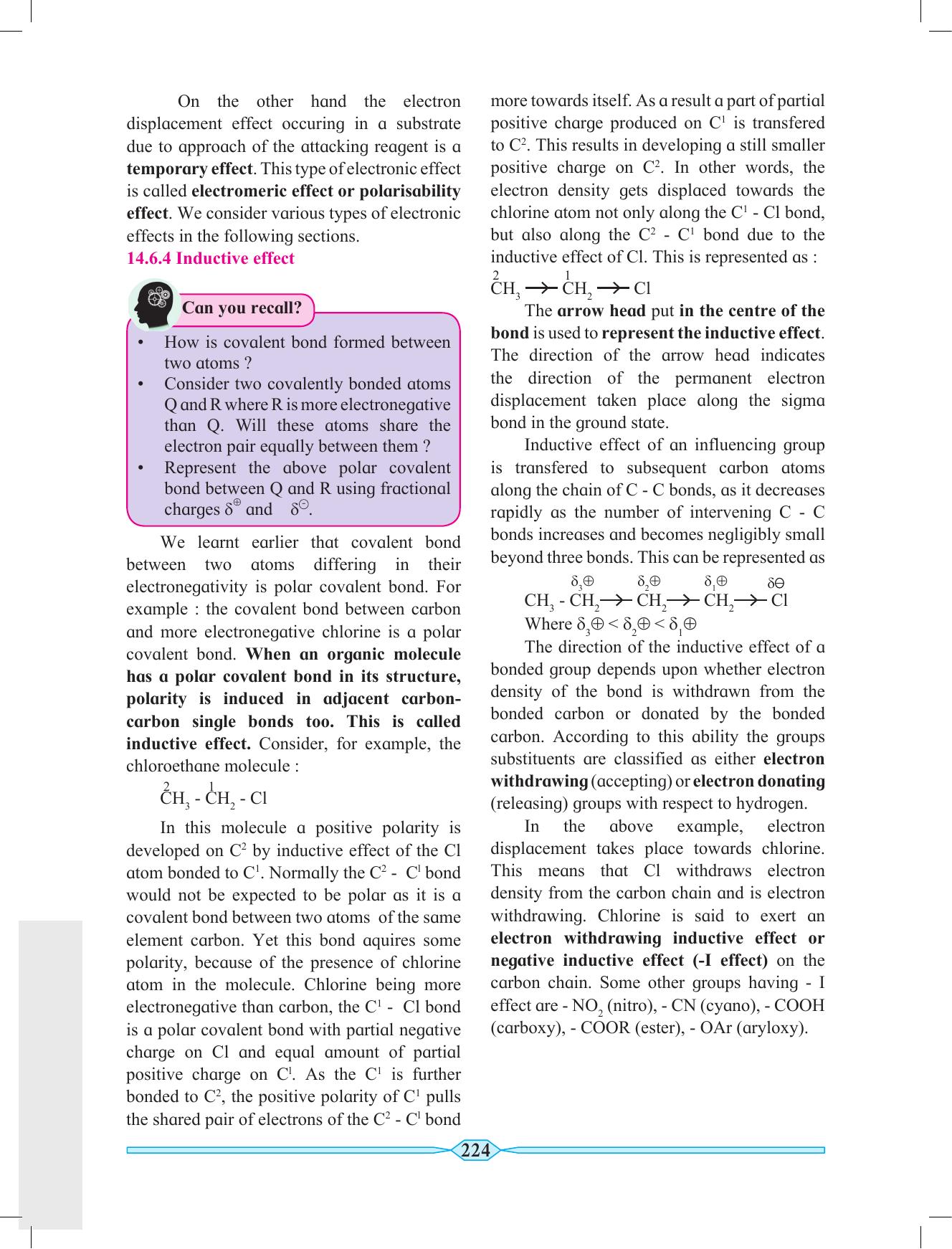 Maharashtra Board Class 11 Chemistry Textbook - Page 234