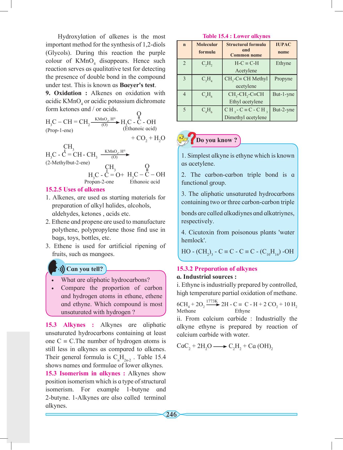 Maharashtra Board Class 11 Chemistry Textbook - Page 256