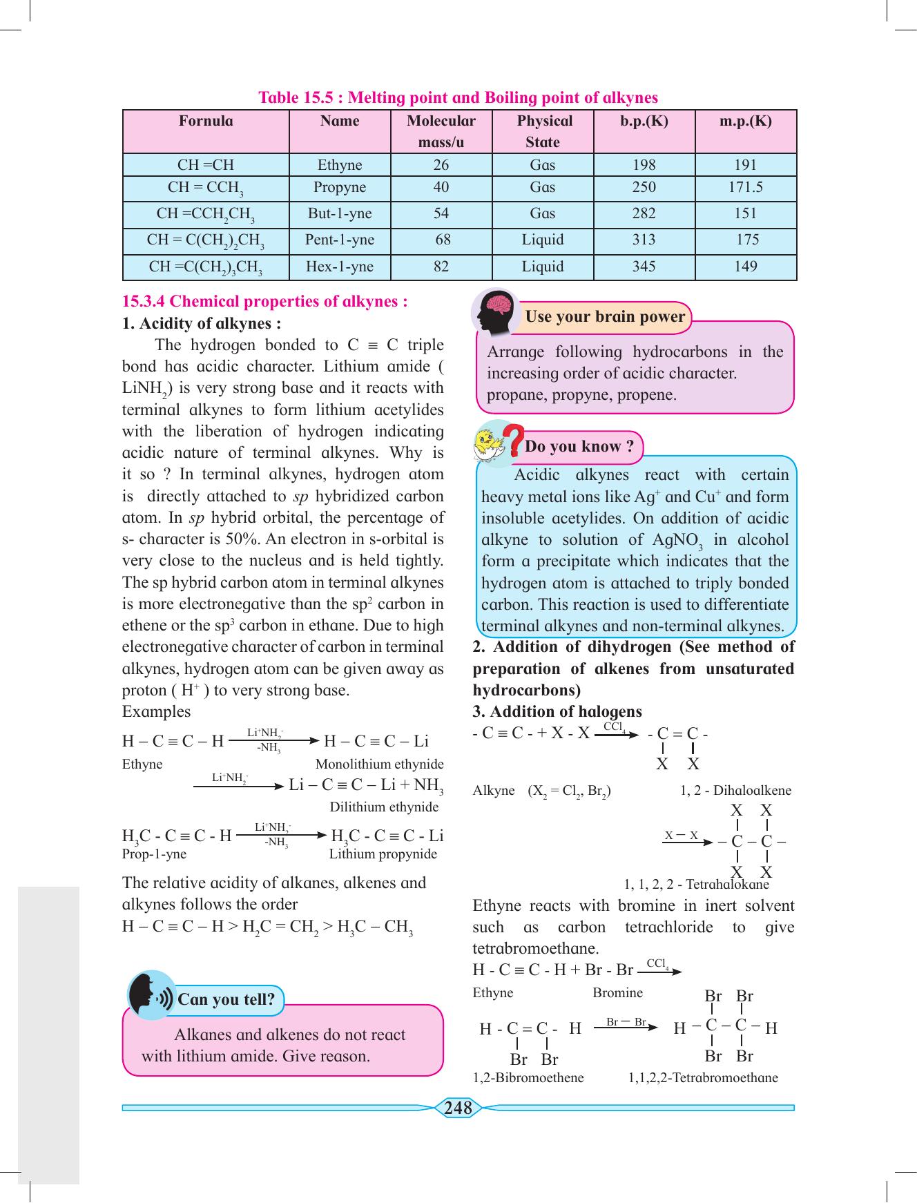 Maharashtra Board Class 11 Chemistry Textbook - Page 258