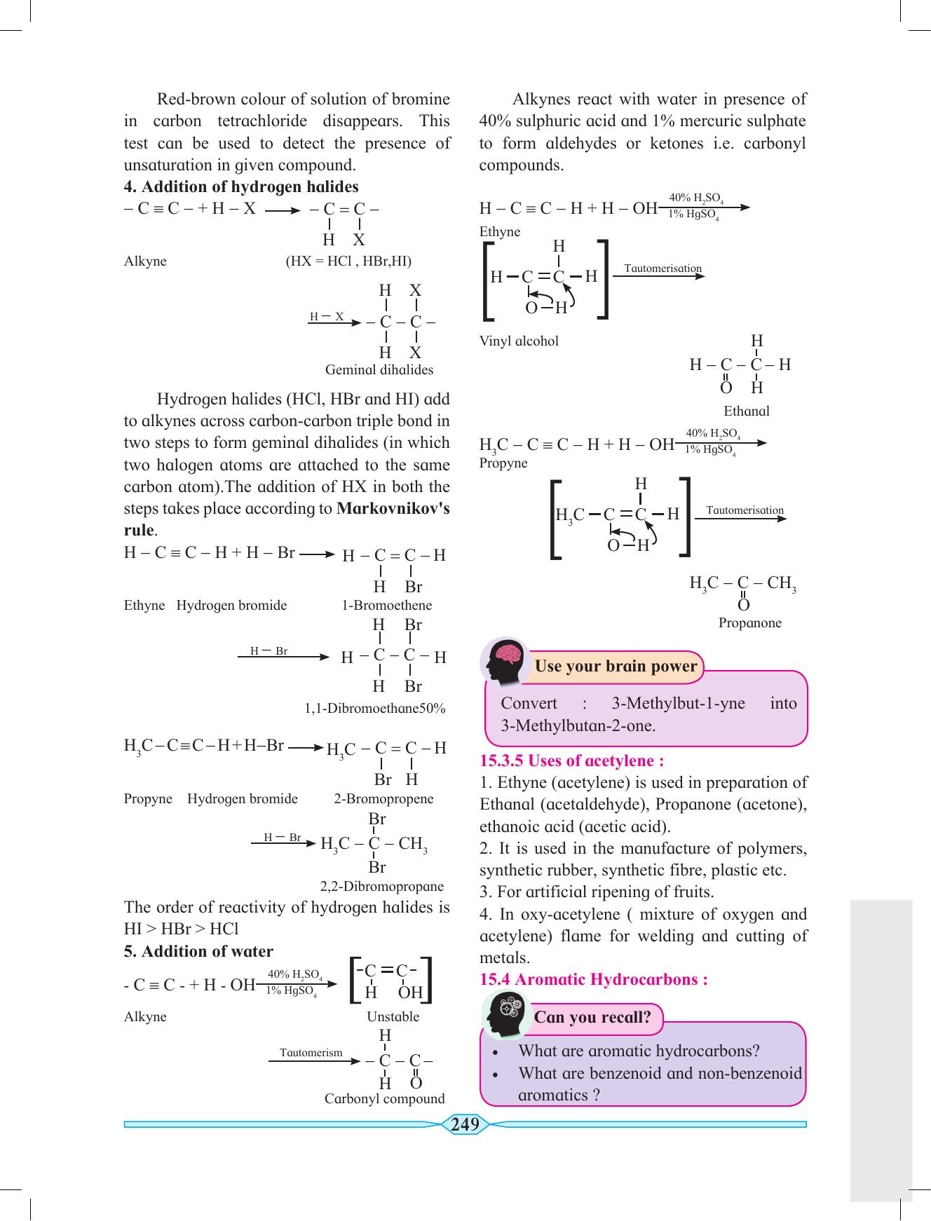Maharashtra Board Class 11 Chemistry Textbook - Page 259