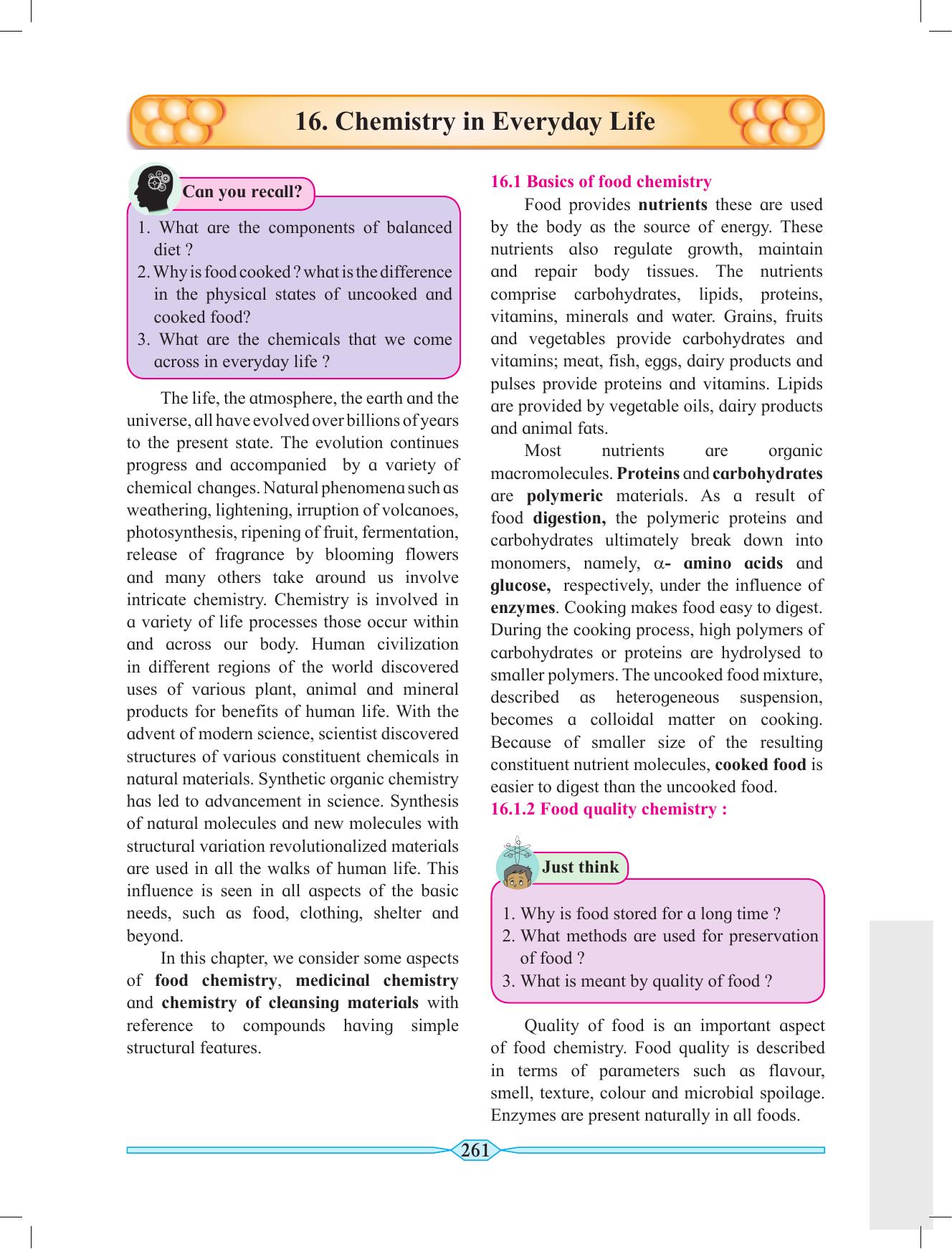 Maharashtra Board Class 11 Chemistry Textbook - Page 271