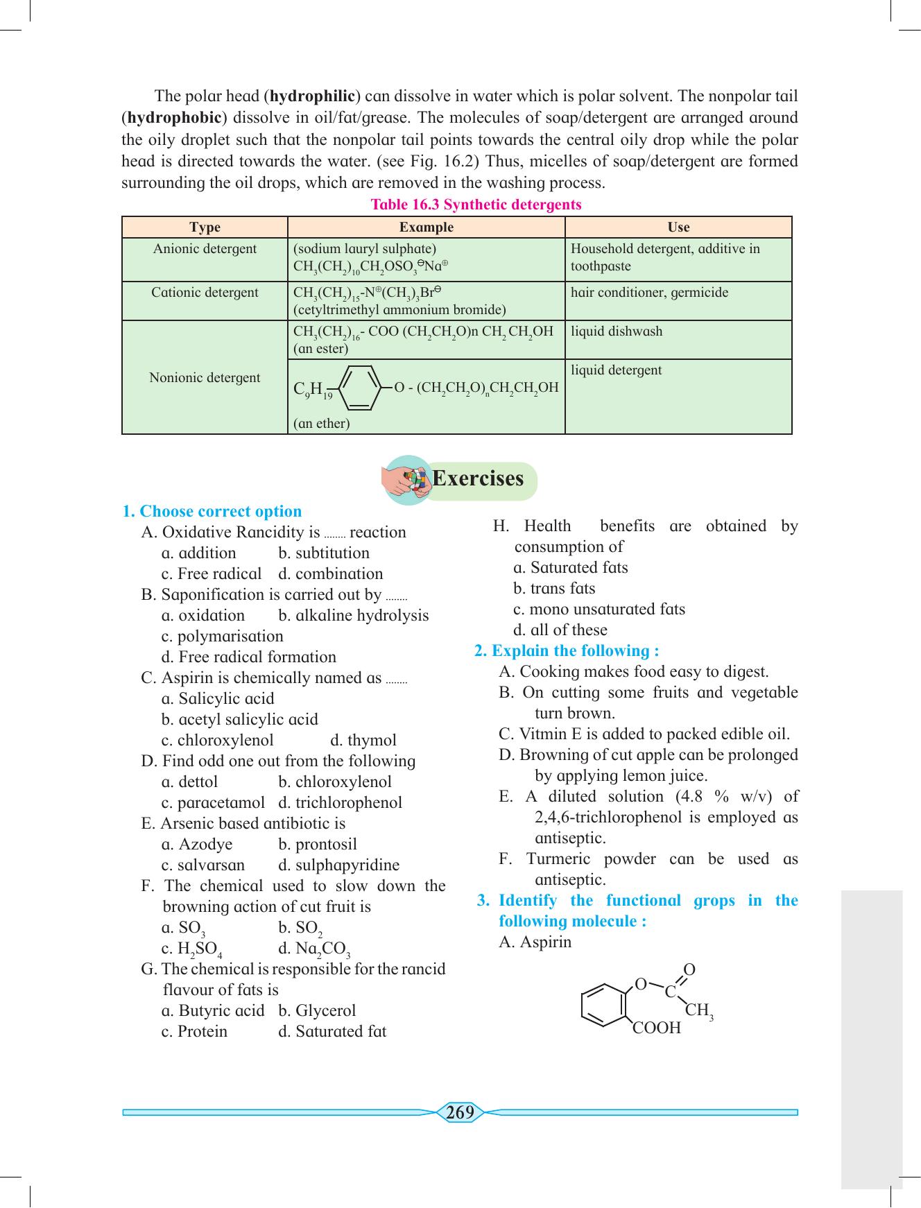 Maharashtra Board Class 11 Chemistry Textbook - Page 279