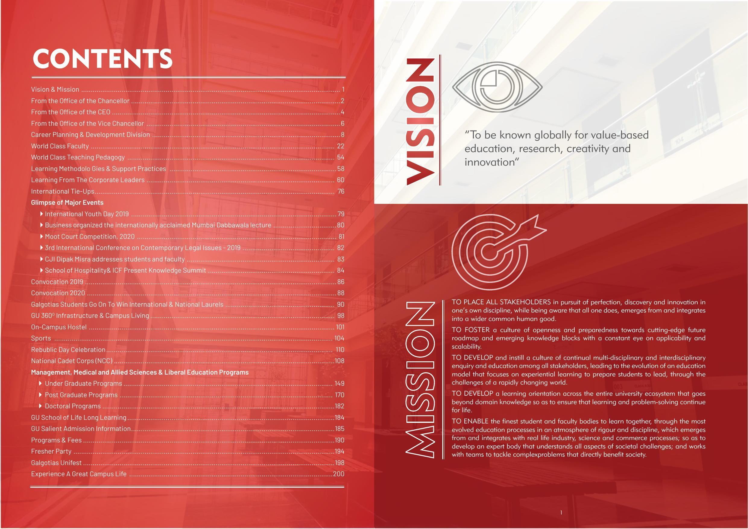 Galgotias University, Gautam Buddh Nagar Non-Engg. Prospectus 2021-22 - Page 22