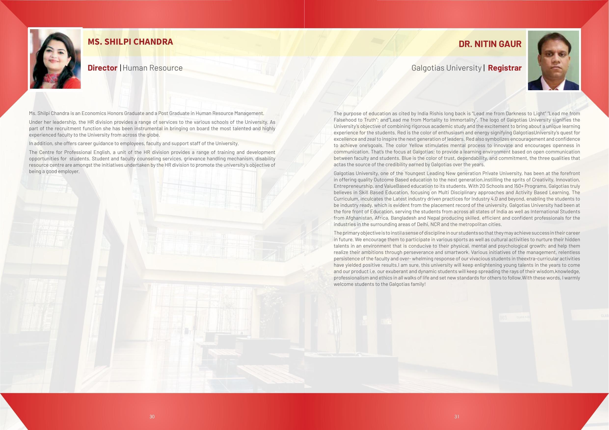 Galgotias University, Gautam Buddh Nagar Non-Engg. Prospectus 2021-22 - Page 37