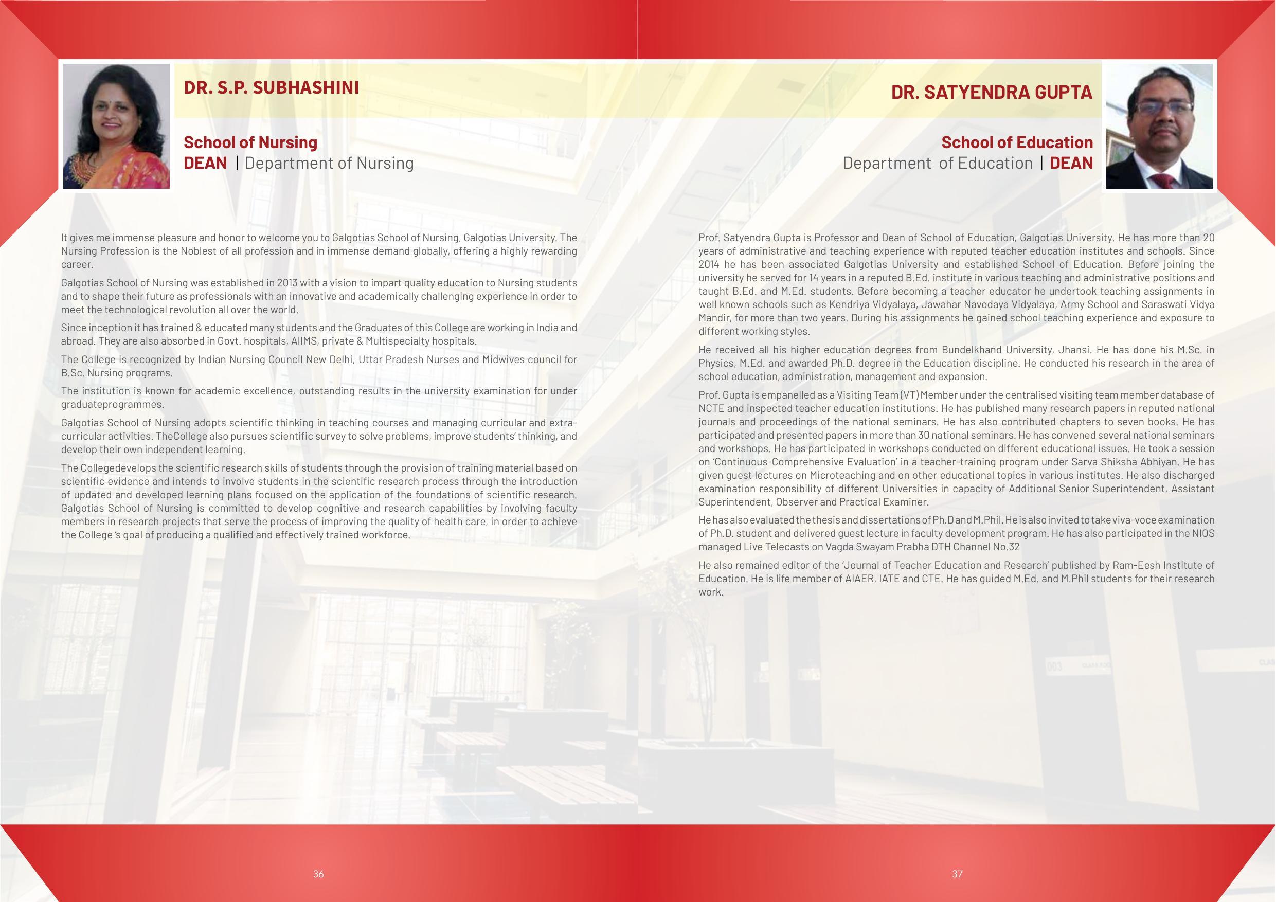 Galgotias University, Gautam Buddh Nagar Non-Engg. Prospectus 2021-22 - Page 40