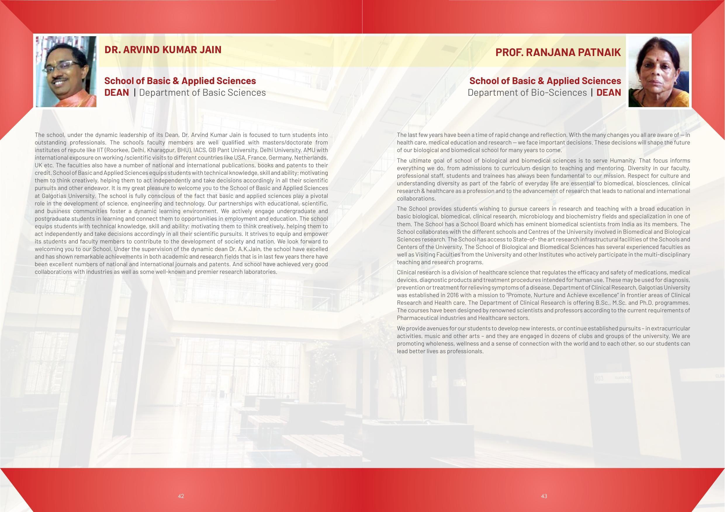 Galgotias University, Gautam Buddh Nagar Non-Engg. Prospectus 2021-22 - Page 43