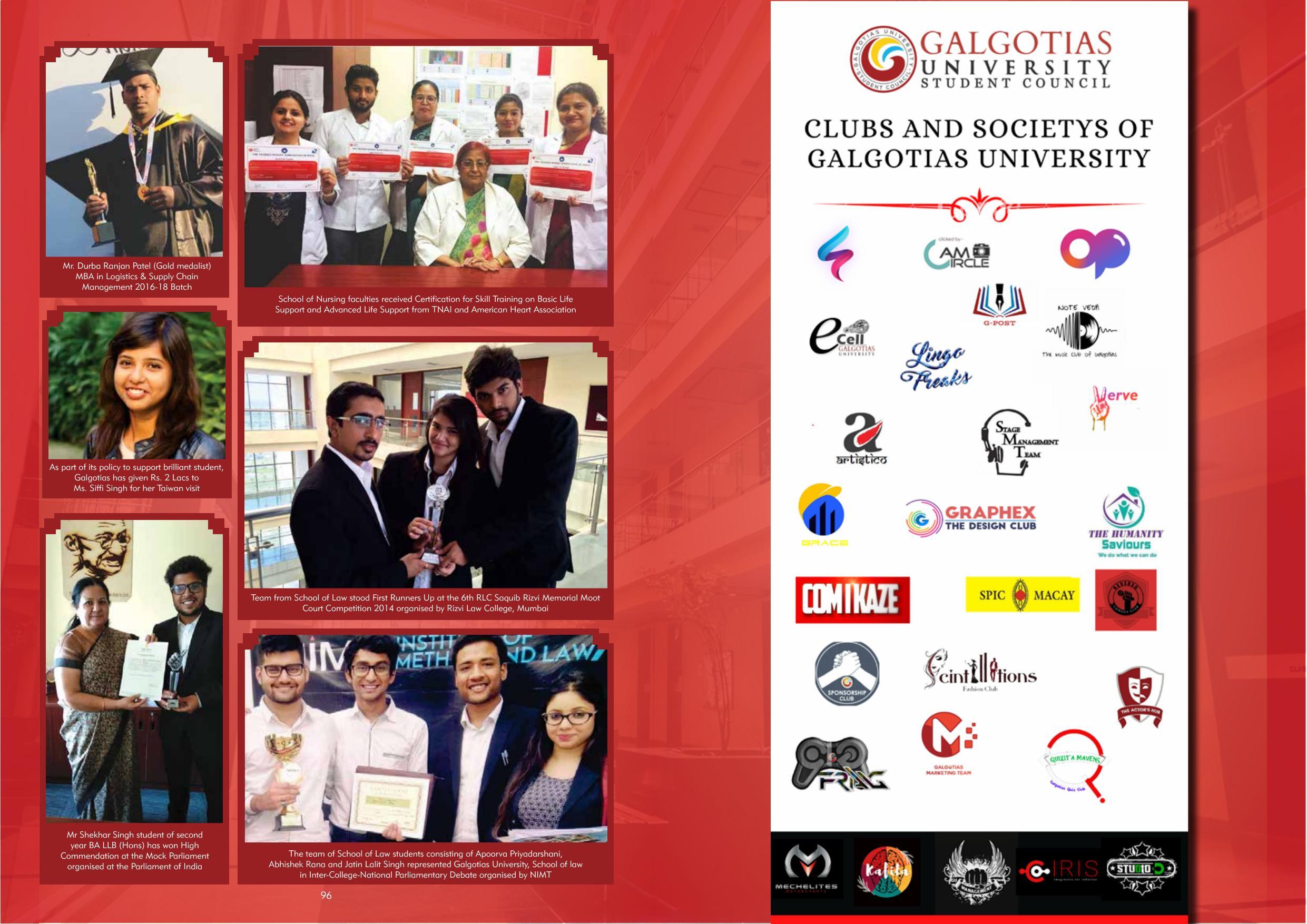 Galgotias University, Gautam Buddh Nagar Non-Engg. Prospectus 2021-22 - Page 70