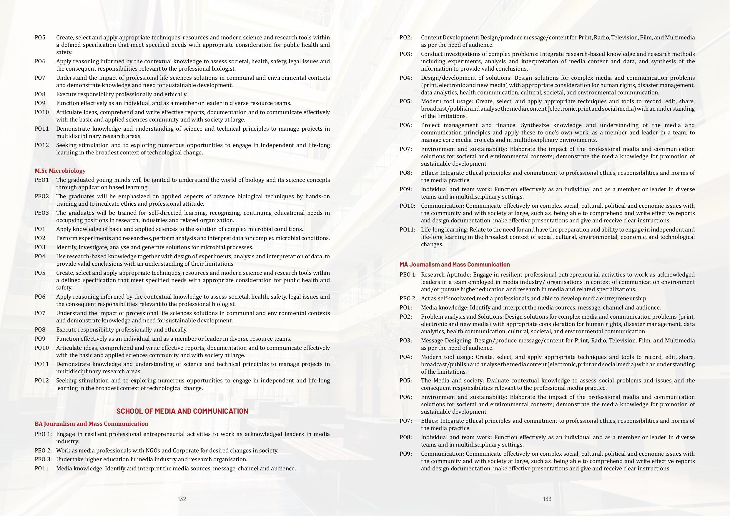 Galgotias University, Gautam Buddh Nagar Non-Engg. Prospectus 2021-22 - Page 88